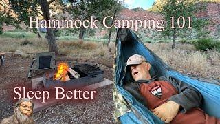 Hammock Camping 101 | 5 Tips for a better night sleep in a hammock