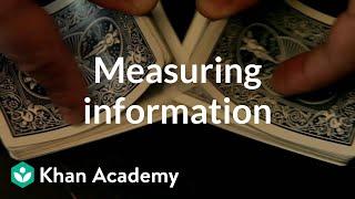 Measuring information | Journey into information theory | Computer Science | Khan Academy