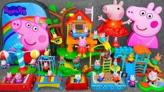 93 Minutes Satisfying with Unboxing Cute Peppa Pig Amusement Park Toys Collection ASMR | Review Toys