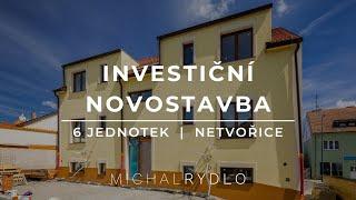 Investiční novostavba (6 jednotek, 310 m2) - Netvořice, okr. Benešov