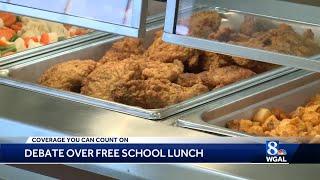 Debate over free school lunches