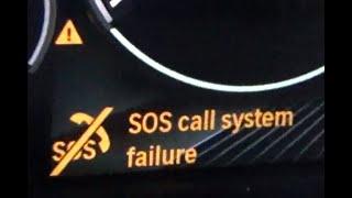 SOS call system failure BMW X4 F26. Battery replacement.