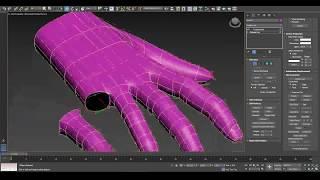 Hand creation and bones setup with 3ds max 2018