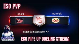 ESO PVP: EGO DUELING STREAM HIMIGA VS RUNNELS!!!!!