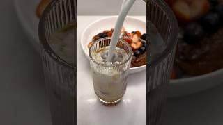 Iced coffee always ️ #coffee #icedcoffee #shorts #morning #asmr #aesthetic #breakfast