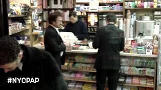 Sean Penn and Josh Brolin pick up cigarettes in Soho New York