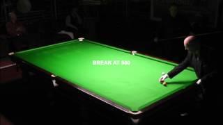 World Billiards Mike Russell 740 break part two of two.