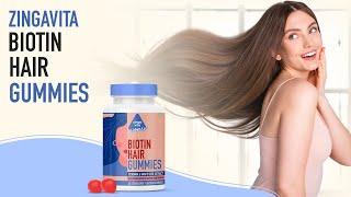 Zingavita Biotin Hair Gummies For Hair Wellness