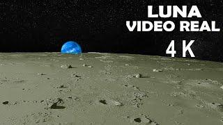 VISTA REAL DE LA LUNA De Cerca En Video, Como Se Ve Realmente La Luna, Video Real De La Luna