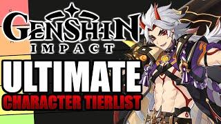 THE MOST UP TO DATE GENSHIN IMPACT CHARACTER TIER LIST | MOBILE, CONSOLE & PC