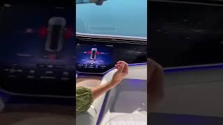 BEST car function ever?!  self-closing door | Mercedes EQE #shorts | Jessicarmaniac | Hyperscreen