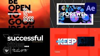 Kinetic Typography After Effects - After Effects Title Animation - Fahad VFX