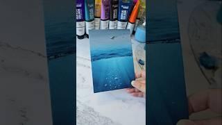 Underwater painting idea / easy acrylic painting for beginners 