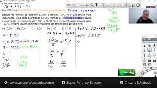 MABA CONCURSOS  -  SELECON  -  2023  -  QUÍMICA  -  EQUAÇÃO GERAL DOS GASES  -  Com prof. Cristiano