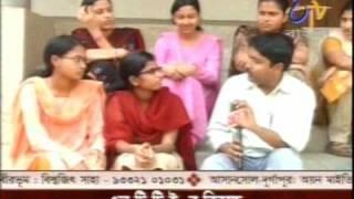Manab Guha in Nistarini Girls College, Purulia for E TV Bangla 16 04 09