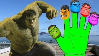 Hulk Spiderman Finger Family Song Colors Nursery Rhymes Lyrics