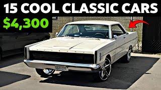 Elegans Daily Driver: 15 Classic Cars For Sale Under $10,000