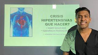 Crisis HIPERTENSIVA 🫀| DR. RAWDY