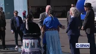 TIM WALZ arrives for campaign event with Native Americans Window Rock, Arizona (10-26-2024)