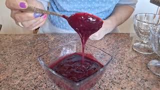 Панна Котта  с черникой. Blueberries Panna Cotta