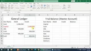 Lecture # 1 | Microsoft  Excel Sumif Formula- Trial Balance | WEBMentor