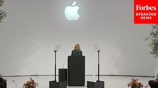 First Lady Dr. Jill Biden, Tim Cook Hold Mental Health Discussion During APEC Summit At Apple Park