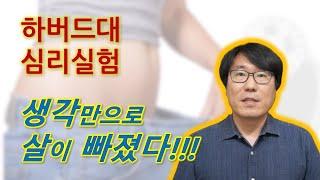 [무의식 팁] 생각만으로 살이 빠지게 만든 하버드대의 놀라운 심리실험과 그 원리! 그리고, 다이어트 꿀팁 2가지!