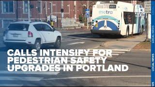 Calls intensify for pedestrian safety upgrades after fatal Portland street crossing