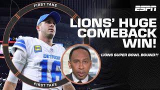 Stephen A. BELIEVES the Lions CAN WIN the Super Bowl after COMEBACK win vs. Texans!  | First Take