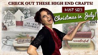 It’s time for Christmas in July! Let’s Make *High End* Christmas Crafts with Dollar Tree Supplies!