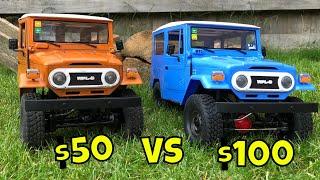 $50 Vs $100 RC Crawler, WPL C34 KM Vs WPL C34 K! Cheap RC trail truck