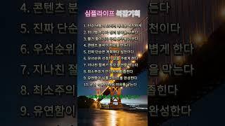 심플라이프 복잡기획 l 진실 l 팩트 l 지혜