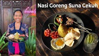 Nasi Goreng Suna Cekuh Balinese style fried Rice with garlic and Kaempferia  Galanga, 