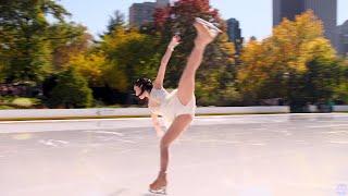Koko Hirano performs to JVKE's "golden hour" at the 2023 Wollman Rink Opening