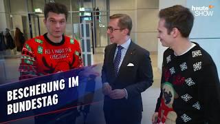 Fabian und Lutz bringen Weihnachtsstimmung in den Bundestag! | heute-show