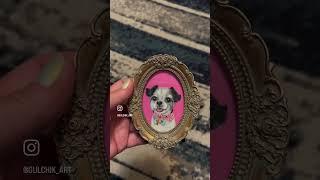 Custom pet portraits by GulchikArt New York and you’ll get a painting process video