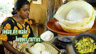 hopper curry...Interesting history of hopper curry.ආප්ප ව්‍යංජනයේ අතීතය.  village kitchen