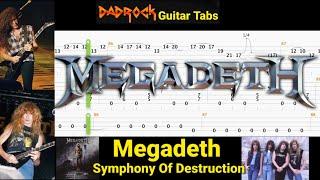 Symphony Of Destruction - Megadeth - Guitar + Bass TABS Lesson