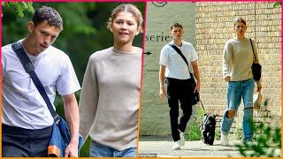 EXCLUSIVE Zendaya and Tom Holland look a far cry from typical red carpet glamor as the makeup-free