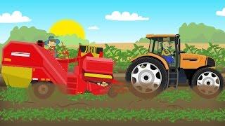  Farm Work - Growing potatoes | Fairy Tractor For Kids - Colorful Farm Vehicles and Animated Farm