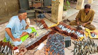 An Amazing Process of Sharp Slaughter Knife from old Saw Blade Mass Production Factory process