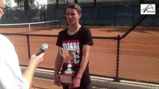 Oliver Anderson reflects on claycourt victory