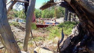 Wilderness Home Aboard a Small Boat, CROW a Camp Cruising Sailboat