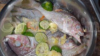 Koman pou netwaye yon bon ti pwason(How to clean fish )(recipe)