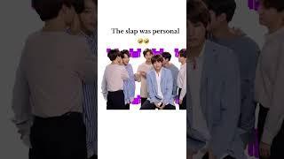 The slap was so personal  #shorts #bts #taekook #trending #viralvideo