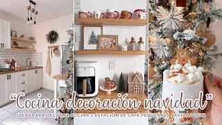  DECORACIÓN NAVIDAD 2024 COCINA + ESTACIÓN DE CAFÉ  IDEAS PARA DECORAR CASA INFONAVIT 