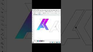 Creative A + K Logo Design in CorelDRAW