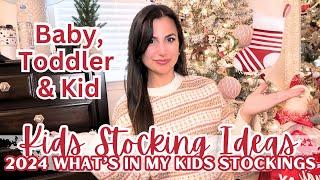 KIDS STOCKING STUFFER IDEAS 2024 | WHAT'S IN MY KIDS STOCKINGS