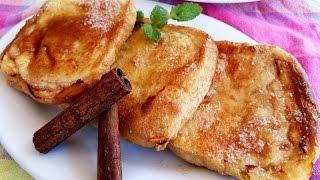 Torrijas Tradicionales al Horno.- Receta muy fácil