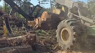 Mississippi Loggers Working Hard                                  Did I Fix It Or Not️